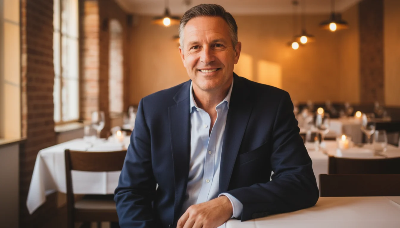 Restaurant owner portrait